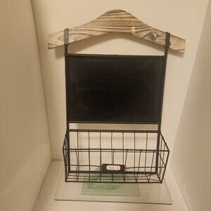 Meta/Wood Wall Organizer Chalk Board